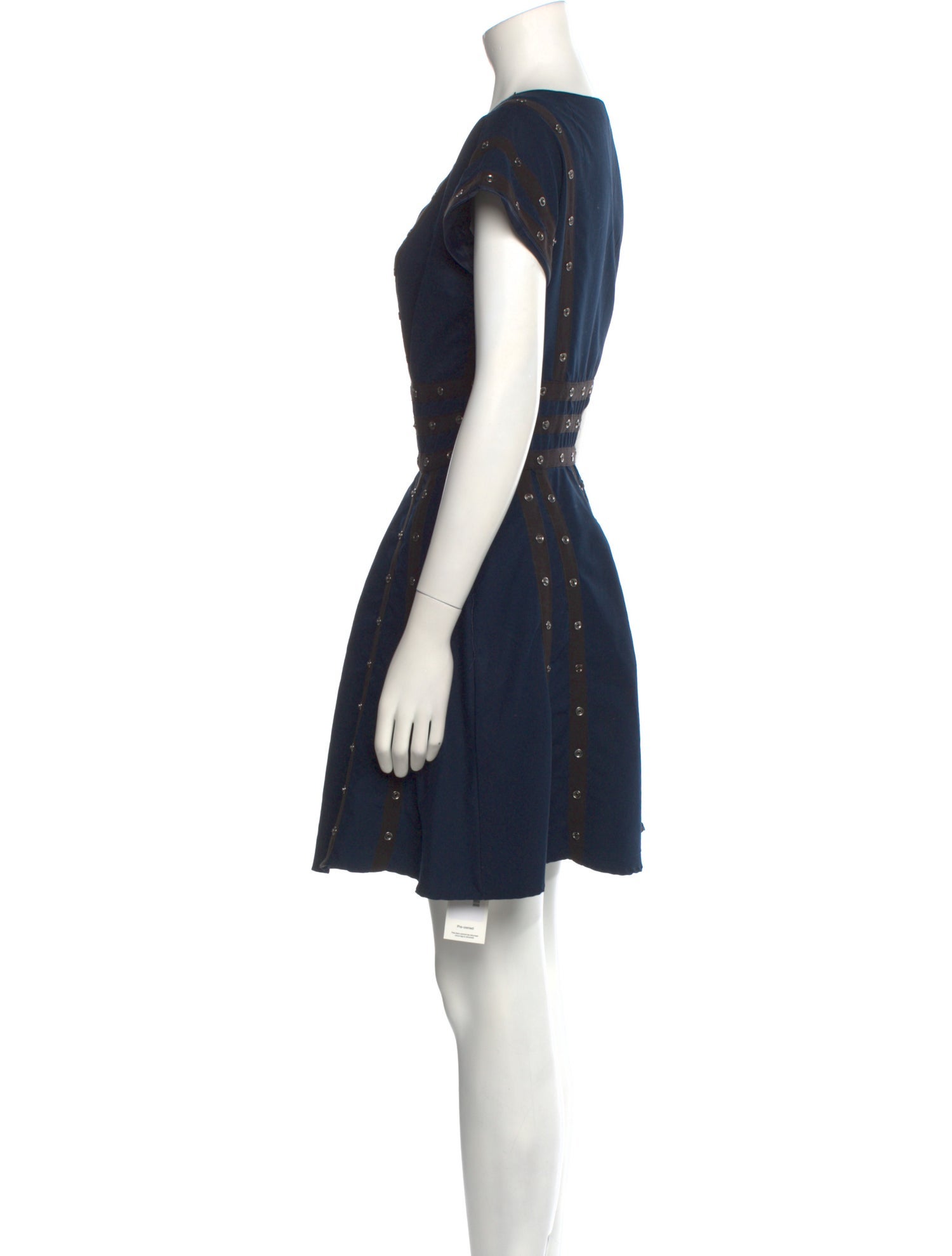 Zac Posen Plunge Neckline Mini Dress